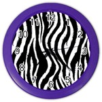 Zebra Pattern Color Wall Clock