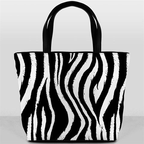 Zebra Pattern Bucket Bag from ArtsNow.com Back