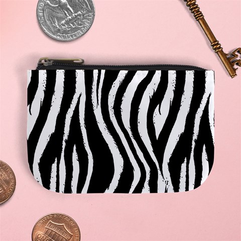 Zebra Pattern Mini Coin Purse from ArtsNow.com Front