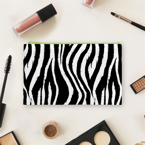 Zebra Pattern Cosmetic Bag (Medium) from ArtsNow.com Front