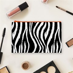 Zebra Pattern Cosmetic Bag (Medium) from ArtsNow.com Front