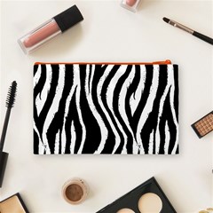 Zebra Pattern Cosmetic Bag (Medium) from ArtsNow.com Back