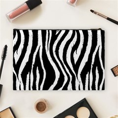 Zebra Pattern Cosmetic Bag (Large) from ArtsNow.com Back