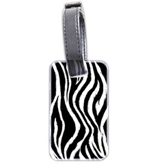 Zebra Pattern Luggage Tag (two sides) from ArtsNow.com Front