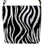 Zebra Pattern Flap closure messenger bag (Small)