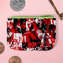 Red Graffiti Mini Coin Purse from ArtsNow.com Back