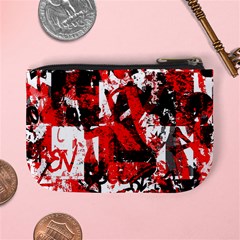 Red Graffiti Mini Coin Purse from ArtsNow.com Back