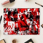 Red Graffiti Cosmetic Bag (XL)
