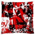 Red Graffiti Large Cushion Case (Two Sides)