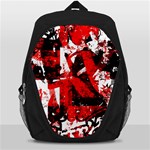 Red Graffiti Backpack Bag