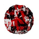 Red Graffiti 15  Premium Round Cushion 