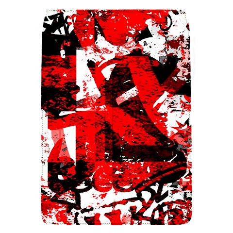 Red Graffiti Removable Flap Cover (Small) from ArtsNow.com Front