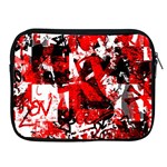Red Graffiti Apple iPad 2/3/4 Zipper Case