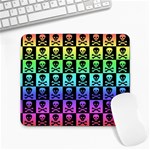 Rainbow Skull Checkerboard Large Mousepad