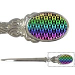 Rainbow Skull Checkerboard Letter Opener