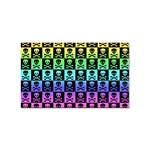 Rainbow Skull Checkerboard Sticker (Rectangular)