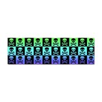 Rainbow Skull Checkerboard Sticker (Bumper)