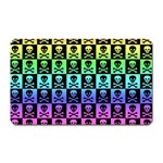 Rainbow Skull Checkerboard Magnet (Rectangular)