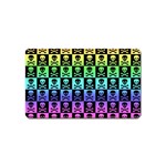 Rainbow Skull Checkerboard Magnet (Name Card)