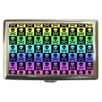 Rainbow Skull Checkerboard Cigarette Money Case