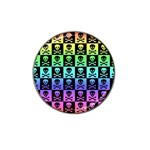 Rainbow Skull Checkerboard Hat Clip Ball Marker (4 pack)