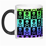 Rainbow Skull Checkerboard Morph Mug