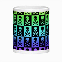 Rainbow Skull Checkerboard Morph Mug from ArtsNow.com Center