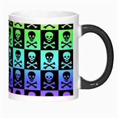 Rainbow Skull Checkerboard Morph Mug from ArtsNow.com Right