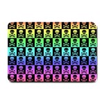 Rainbow Skull Checkerboard Small Doormat