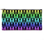 Rainbow Skull Checkerboard Pencil Case