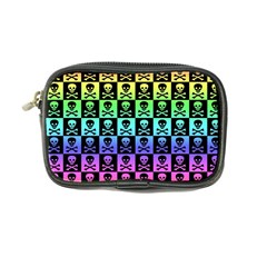 Rainbow Skull Checkerboard Coin Purse from ArtsNow.com Front