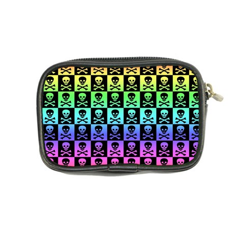 Rainbow Skull Checkerboard Coin Purse from ArtsNow.com Back