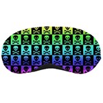 Rainbow Skull Checkerboard Sleeping Mask