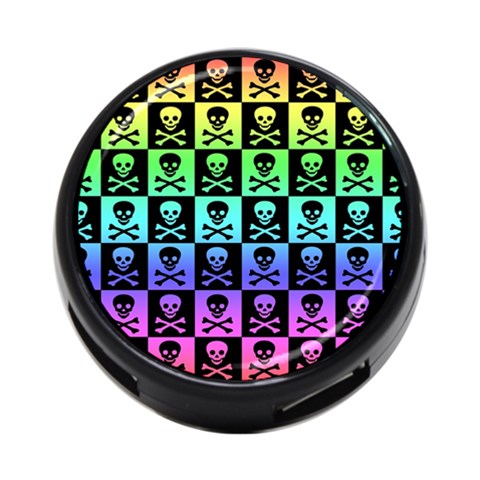 Rainbow Skull Checkerboard 4 Front