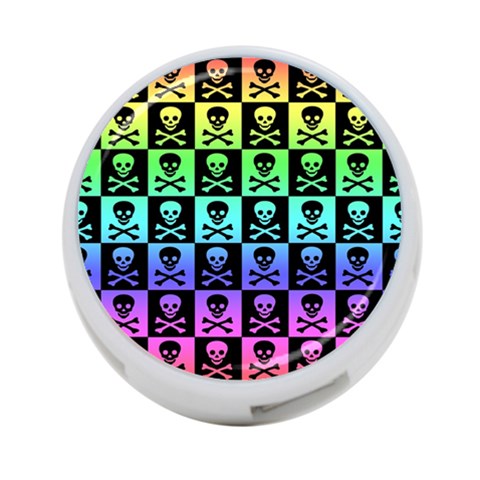 Rainbow Skull Checkerboard 4 Front