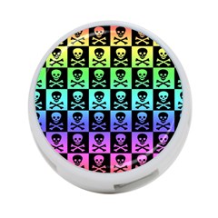 Rainbow Skull Checkerboard 4 Back