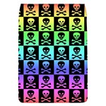 Rainbow Skull Checkerboard Removable Flap Cover (Large)