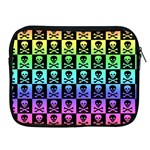 Rainbow Skull Checkerboard Apple iPad 2/3/4 Zipper Case