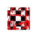 Checkerboard Splatter Magnet (Square)