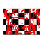 Checkerboard Splatter Sticker A4 (100 pack)