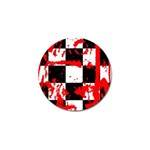 Checkerboard Splatter Golf Ball Marker (10 pack)