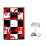 Checkerboard Splatter Flip Top Lighter