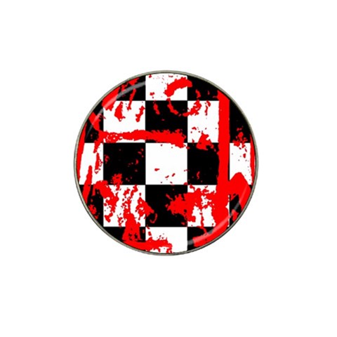 Checkerboard Splatter Hat Clip Ball Marker (4 pack) from ArtsNow.com Front