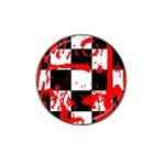 Checkerboard Splatter Hat Clip Ball Marker (10 pack)