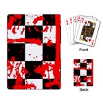 Checkerboard Splatter Playing Cards Single Design