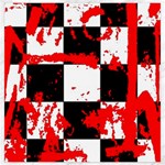 Checkerboard Splatter Canvas 20  x 20 