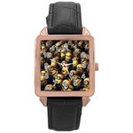 Despicable Me17 Rose Gold Leather Watch 