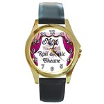 newestlogo Round Gold Metal Watch