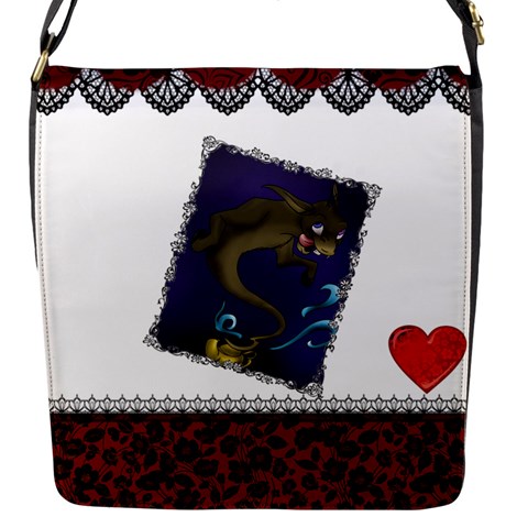 Donkey genie 1 Flap closure messenger bag (Small) from ArtsNow.com Front