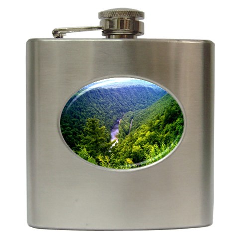 Pa Grand Canyon Long North View Of Gorge   Artrave Hip Flask (6 oz) from ArtsNow.com Front